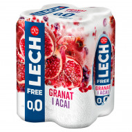 Lech Free Piwo bezalkoholowe granat i acai 4 x 500 ml