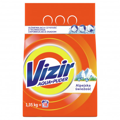 Vizir AquaPuder Alpine Fresh Proszek do prania 1.35KG, 18 prań