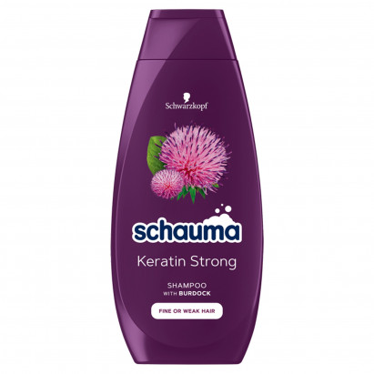 Schauma Keratin Strong Szampon do włosów cienkich i łamliwych wzmacniający 400 ml