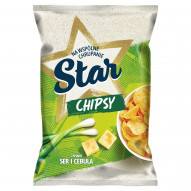 Star Chipsy o smaku ser i cebula 130 g