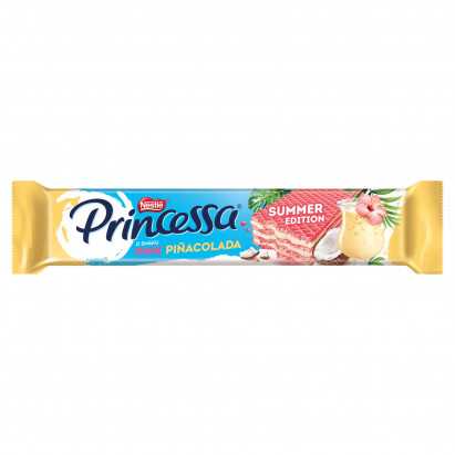 Princessa Kolorowy wafel przekładany mlecznym kremem o smaku Pink Piñacolada 37 g