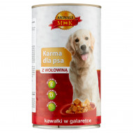 MK Animals Karma dla psa kawałki w galaretce z wołowiną 1240 g
