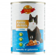 MK Animals Karma dla kota kawałki w galaretce z rybą 415 g