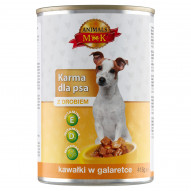 MK Animals Karma dla psa kawałki w galaretce z drobiem 415 g