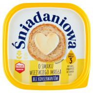 Śniadaniowa Margaryna o zmniejszonej zawartości tłuszczu o smaku wiejskiego masła 450 g