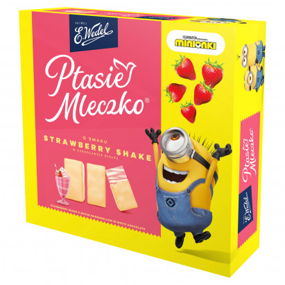 E. Wedel Ptasie Mleczko o smaku Strawberry Shake 360 g