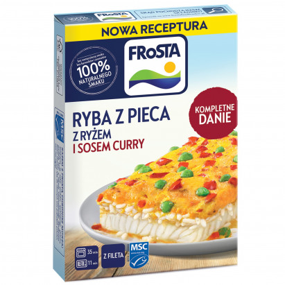 FRoSTA Ryba z pieca z ryżem i sosem curry 375 g