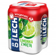 Lech Free Piwo bezalkoholowe limonka z miętą 4 x 500 ml