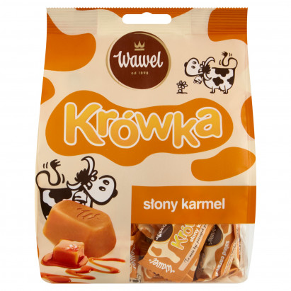 Wawel Krówka Pomadki mleczne słony karmel 250 g