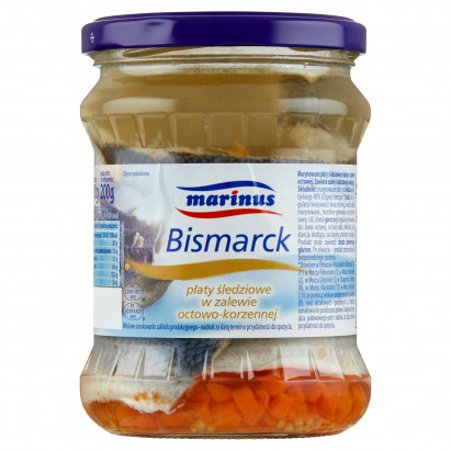 Marinus Bismarck Płaty śledziowe w zalewie octowo-korzennej 400 g