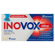 Inovox Ultra Lek na ból gardła smak miętowy 8 sztuk