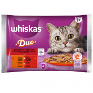 Whiskas Duo Mokra karma dla kotów zestawy klasyczne galaretka 340 g (4 x 85 g)