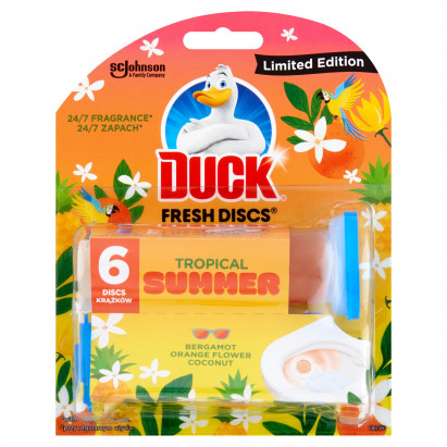 Duck Fresh Discs Tropical Summer Żelowy krążek do toalety 36 ml