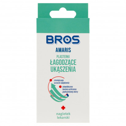 Bros Amaris Plasterki łagodzące ukąszenia 20 sztuk