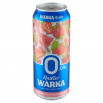 Warka Radler Piwo bezalkoholowe z lemoniadą o smaku rabarbaru i truskawki 500 ml