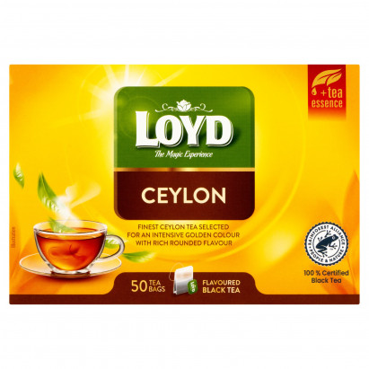 Loyd Ceylon Herbata czarna aromatyzowana 100 g (50 x 2 g)