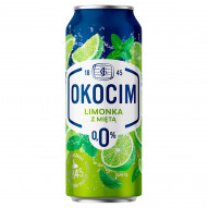 Okocim Mix piwa bezalkoholowego z lemoniadą limonka z miętą 500 ml