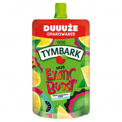 Tymbark Exotic Boost Mus jabłko pomarańcza banan kalamansi 200 g