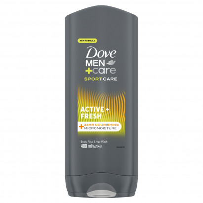 Dove Men+Care Sport Care Active+Fresh Żel pod prysznic 3 w 1 400 ml